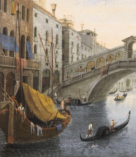Venise, deux vues de la Ville - Italie fin 18e siècle - Louis XVI